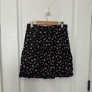 Francesca's Black Skater Mini Skirt